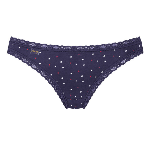 Sloggi Γυναικείο 24/7 Weekend Tanga 3 PACK 10198288-MOO8 Blue-Red - Image 4