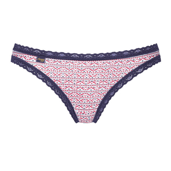 Sloggi Γυναικείο 24/7 Weekend Tanga 3 PACK 10198288-MOO8 Blue-Red - Image 5