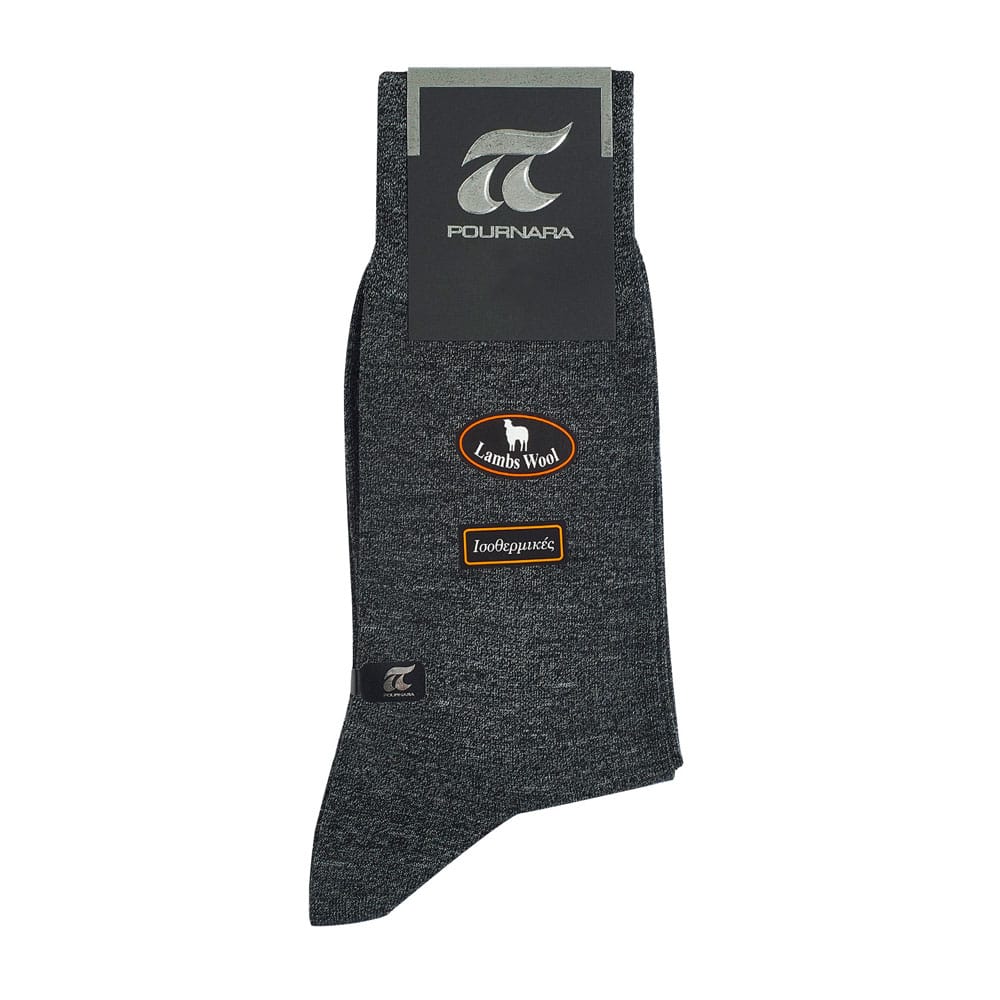 Ανδρικές Κάλτσες Πουρνάρα Μονόχρωμες Ισοθερμικές 205-75 D. Grey