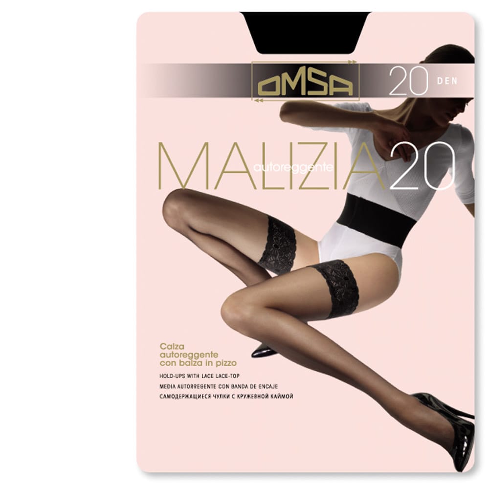 OMSA Malizia 20 Γυναικεία Καλτσοδέτα Μαύρη 258-0091