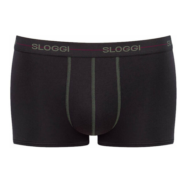 Sloggi Ανδρικά Boxer Μονόχρωμα Start Hipster 2Pack 10206968-M022 Brown-Red - Image 3