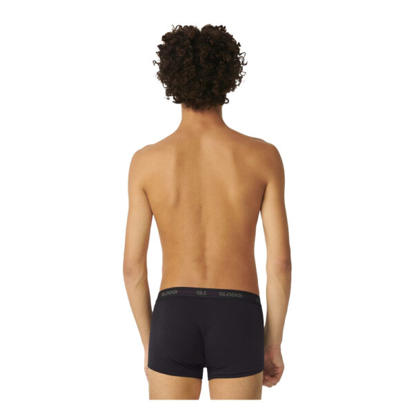 Sloggi Ανδρικά Boxer Μονόχρωμα Start Hipster 2Pack 10206968-M022 Brown-Red - Image 5