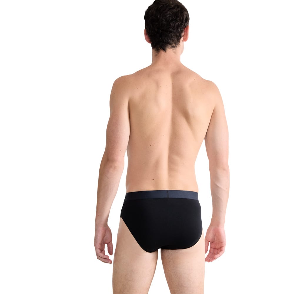 Sloggi Men Midi Ανδρικά Σλιπ Briefs Ever Ease Οργανικό Βαμβάκι 2 Pack Μαύρο 10222378-0004