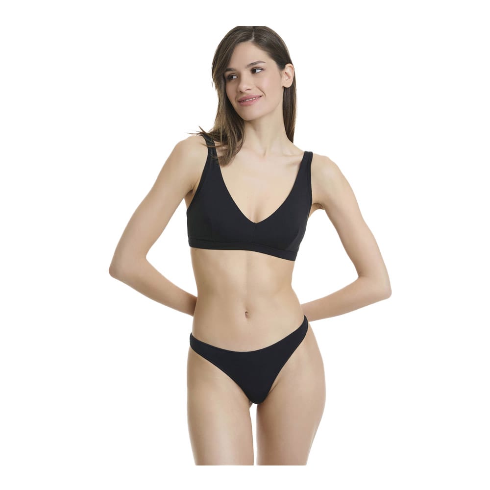 Walk Brazil/String Γυναικεία από bamboo 2 τμχ. W2013-0202 Μαύρο