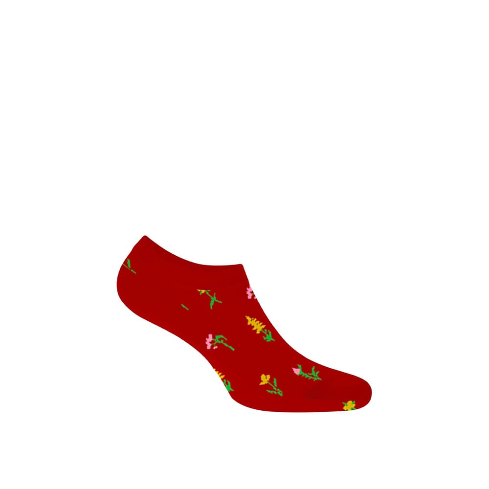 Walk Γυναικείες Sneaker Κάλτσες Bamboo με Σχέδιο W335-14 Κόκκινο