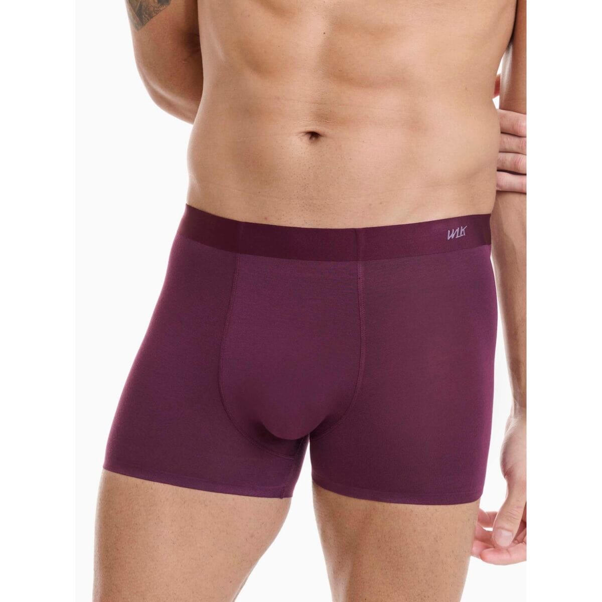 WALK Ανδρικό Seamless Boxer Bamboo 3 Τεμαχίων Ανθρακί - Γκρενά - Μπλε Σκούρο BU-1-082775