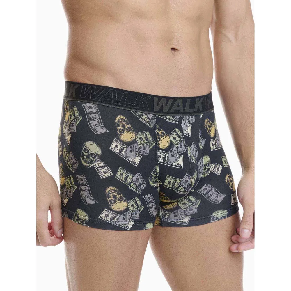 Walk Ανδρικό Βαμβακερό Μπόξερ Skulls W1754-9