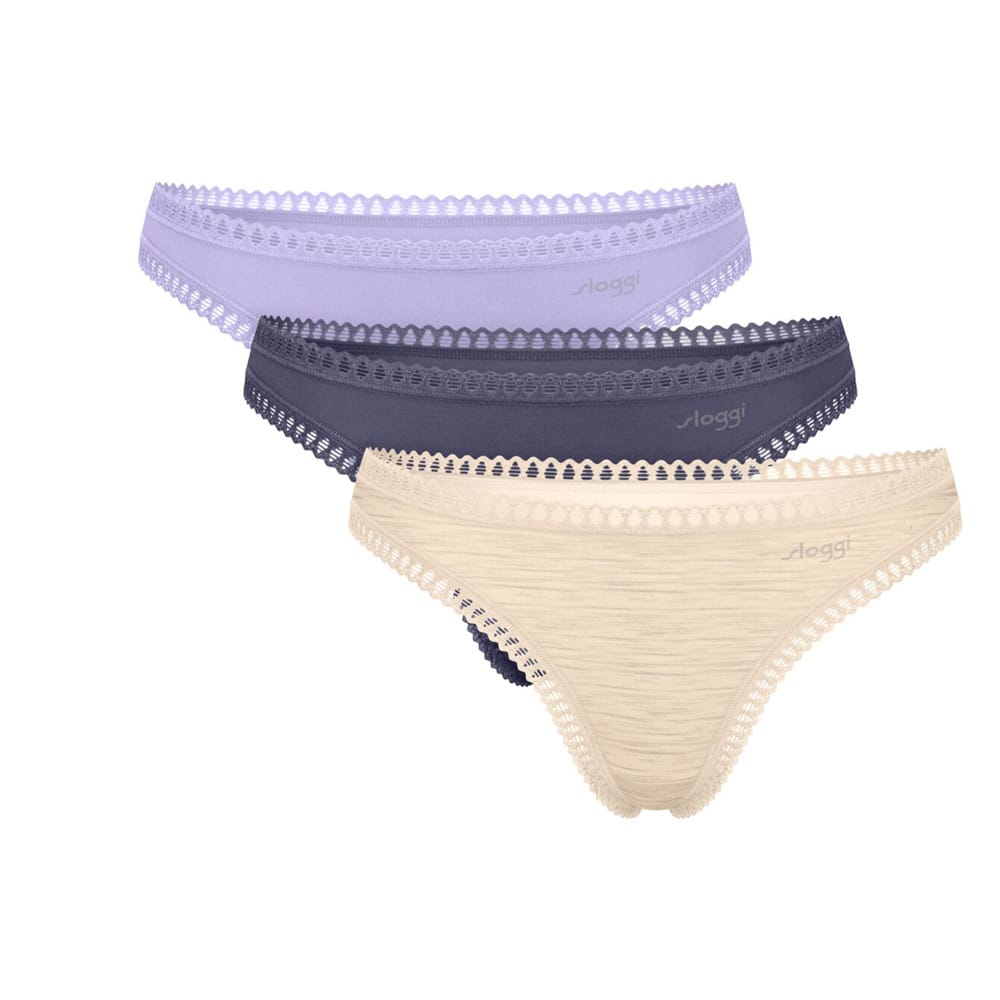 Sloggi Go Crush String Brazil 10219704 – Γυναικεία Βαμβακερά Οργανικά Εσώρουχα Σετ 3 Τεμαχίων 10219704-M026