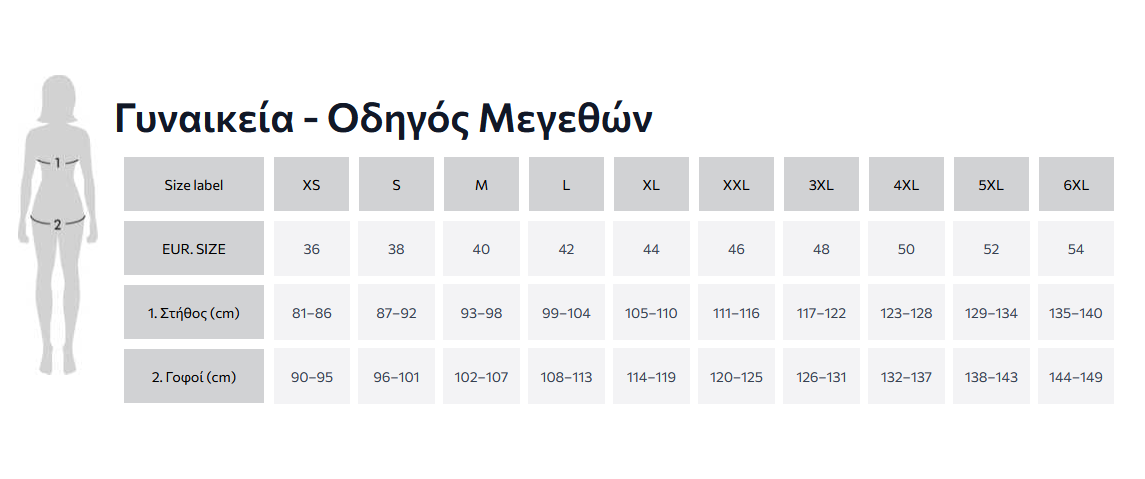 VAMP Γυναικείες Πυτζάμες, Νυχτικά & Ρόμπες Size Chart